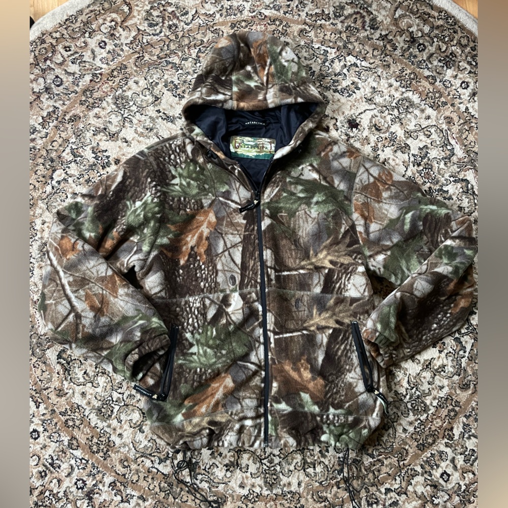 Men's Camouflage Hooded Field Jacket - Realtree Style